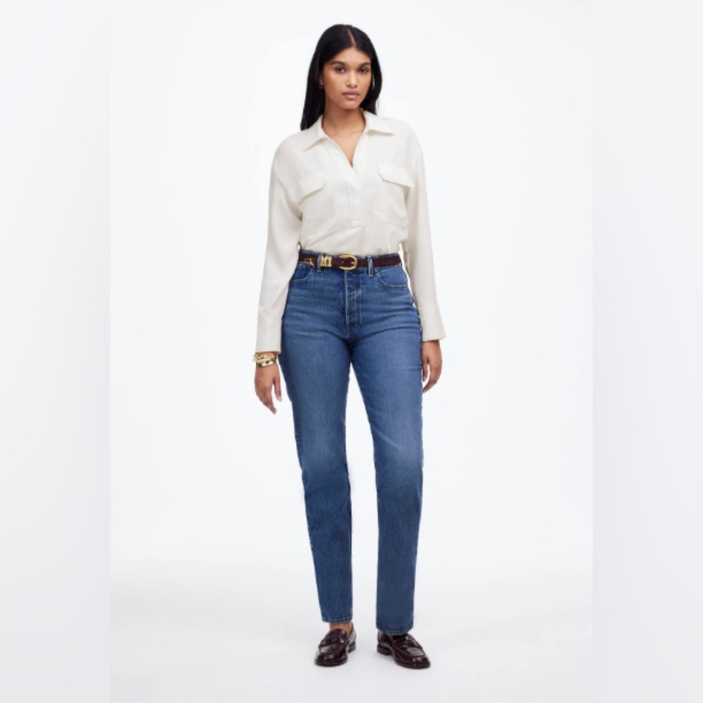 Madewell Button Front Blouse - Picture 2 of 9
